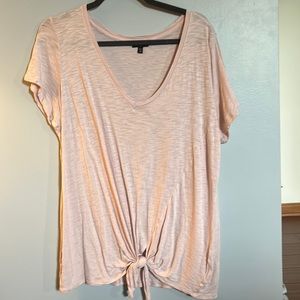 Express tie front tee size XL
